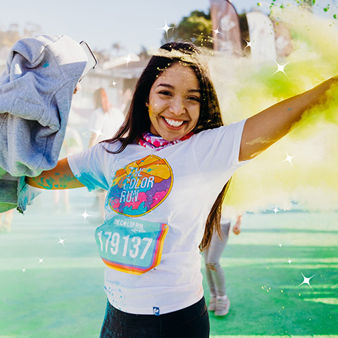 Color Run 5K fun run takes place in Downtown Las Vegas